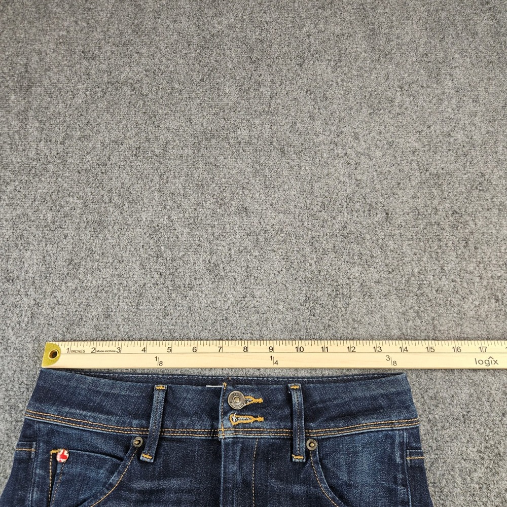 Hudson Collin Midrise Supermodel Skinny Jeans Dark Wash 25 WM422LDLO - Picture 3 of 10